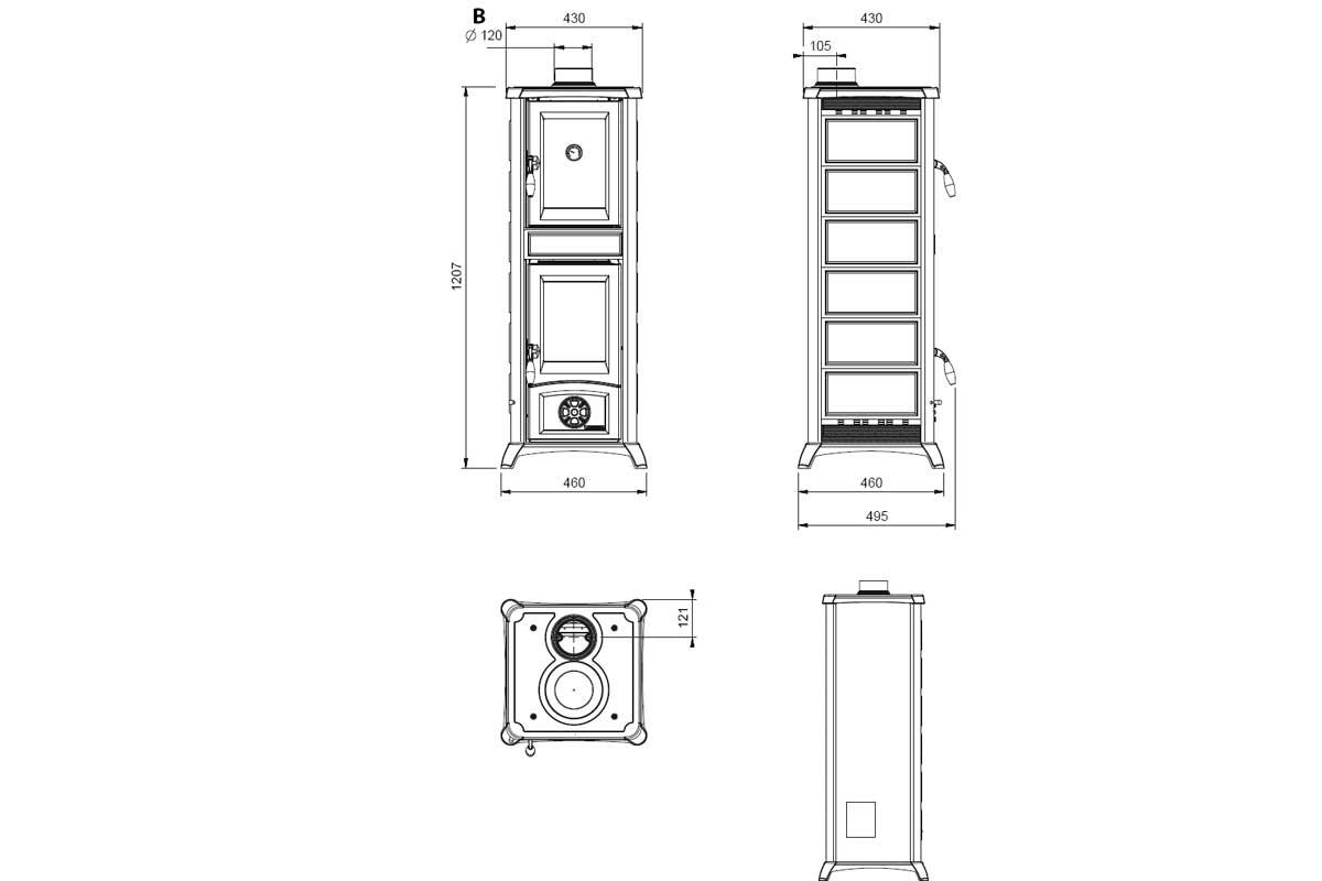 Kaminofen Gemma Forno Naturstein von La Nordica